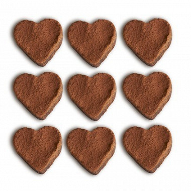 Рецепт Шоколадные бисквитные сердца