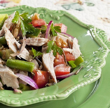 Рецепт Теплый салат с тунцом