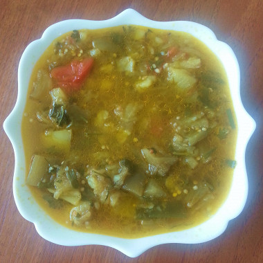 Рецепт Суп из баклажанов и болгарского перца