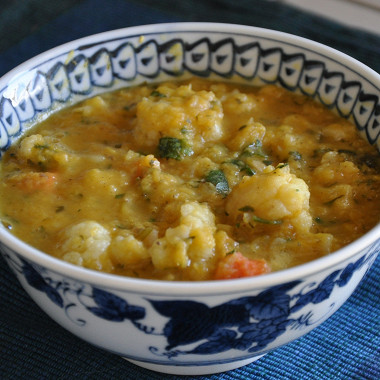 Рецепт Гороховый суп с картофелем и цветной капустой