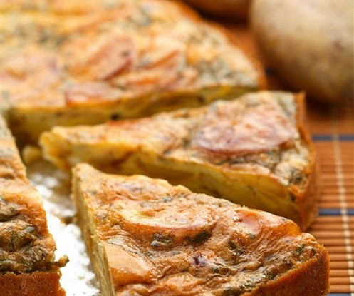 Тортилья с сыром и кедровыми орешками