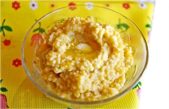 Пшенная каша с маслом