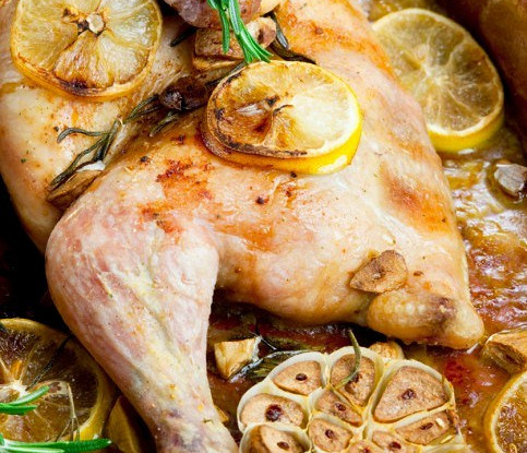 Цыпленок с лимоном и эстрагоном
