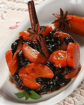 Цимес с морковью и бататом