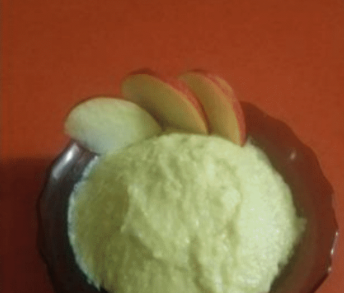Молочная горохово-кукурузная каша с яблоком