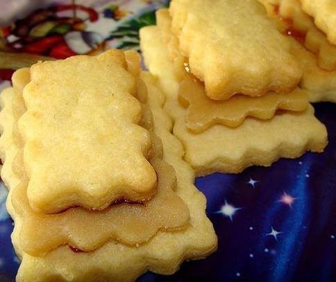 Лимонное печенье с марципаном