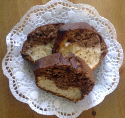 Мраморный кекс с шоколадом