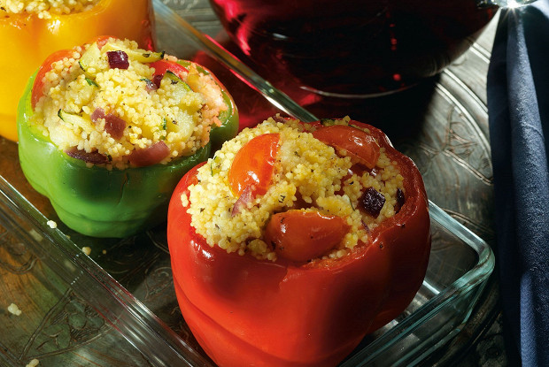Перцы, фаршированные кускусом
